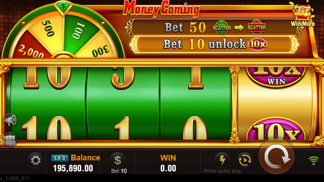Money Coming game example imag3